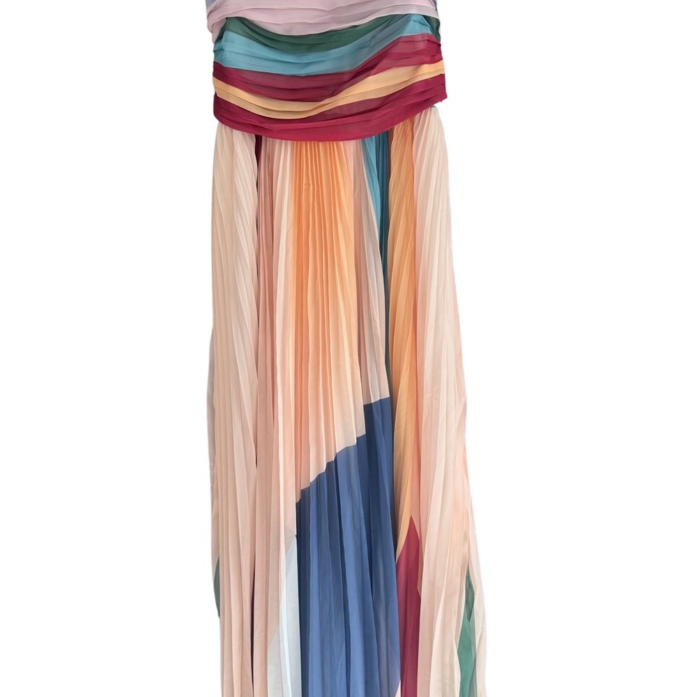 Colorful Pleated Maxi Dress 💓 Large